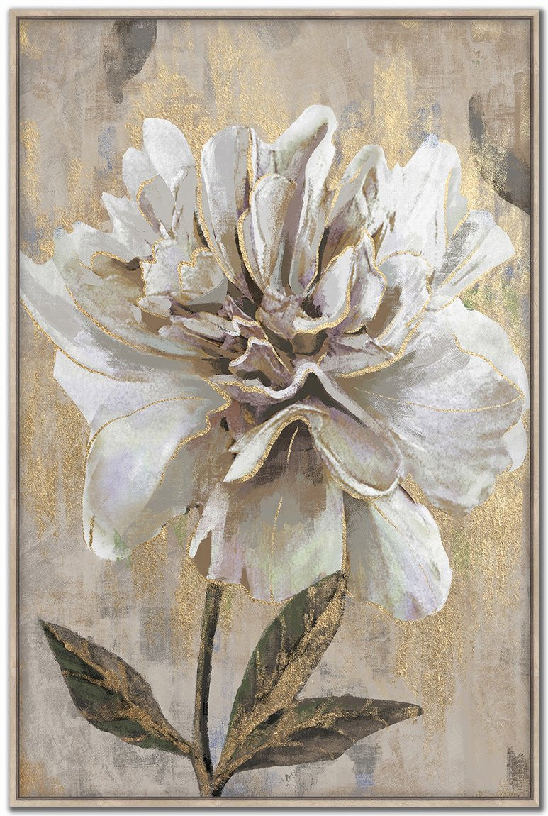 Peony Radiance I Wall Art - Gold - 48 X 32