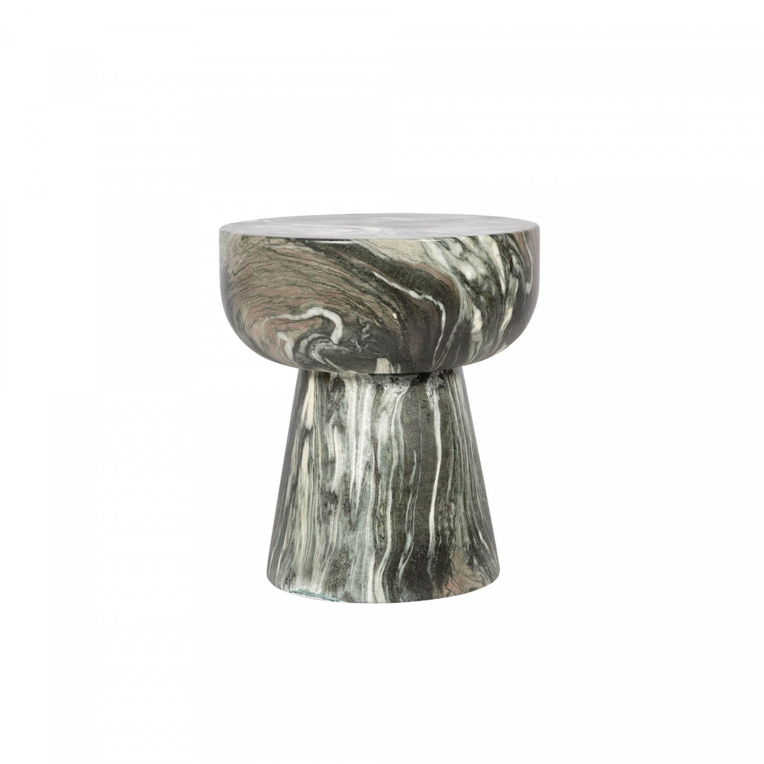 Valecourt Side Table - Marbled