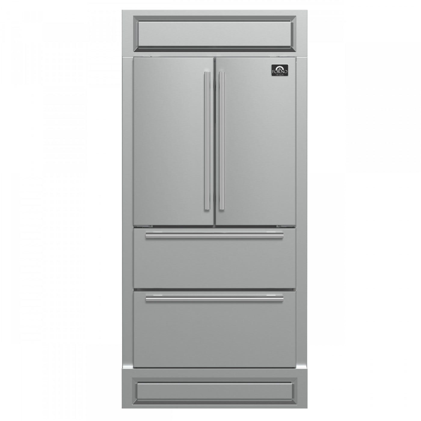 Forno Moena Stainless Steel French Door Refrigerator with Ice Maker (19.2 Cu. Ft.) - FFRBI1820-40MG
