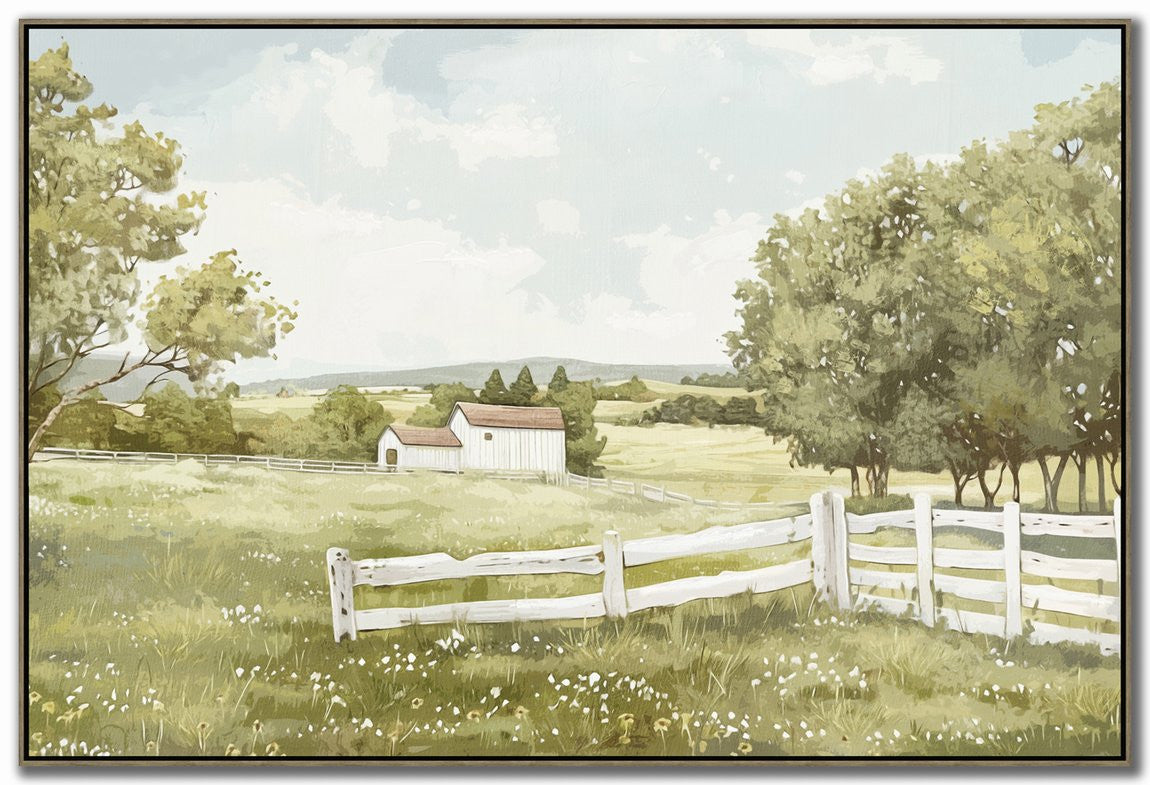 Homestead Serenity Wall Art - Green - 32 X 48