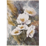 Macie Contemporary Floral Bloom Area Rug - Yellow White Green - 8' X 11'