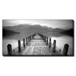 Dock to Nowhere Wall Art - Grey/Black - 20 X 40