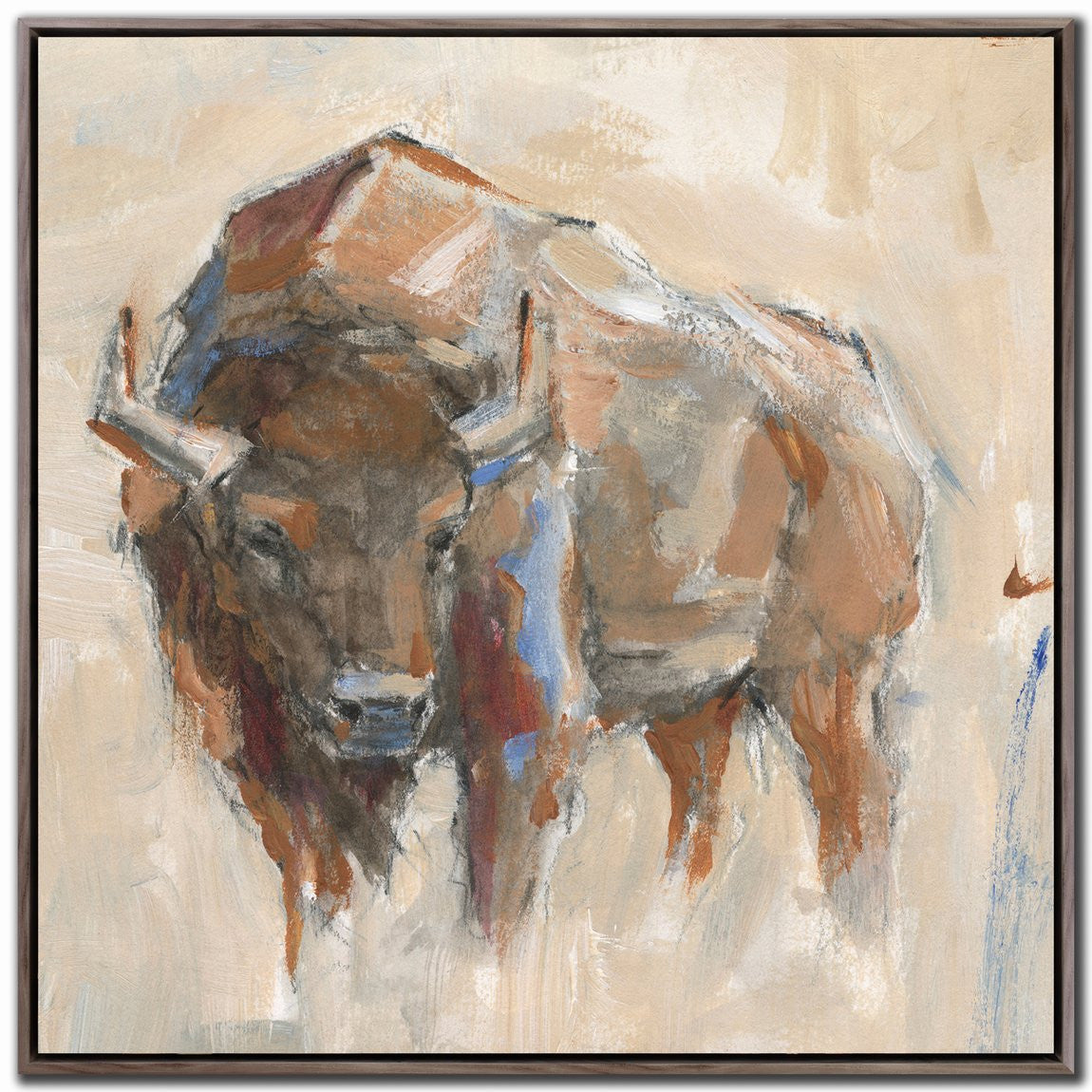 Spirit of the Plains II Wall Art - Brown - 24 X 24