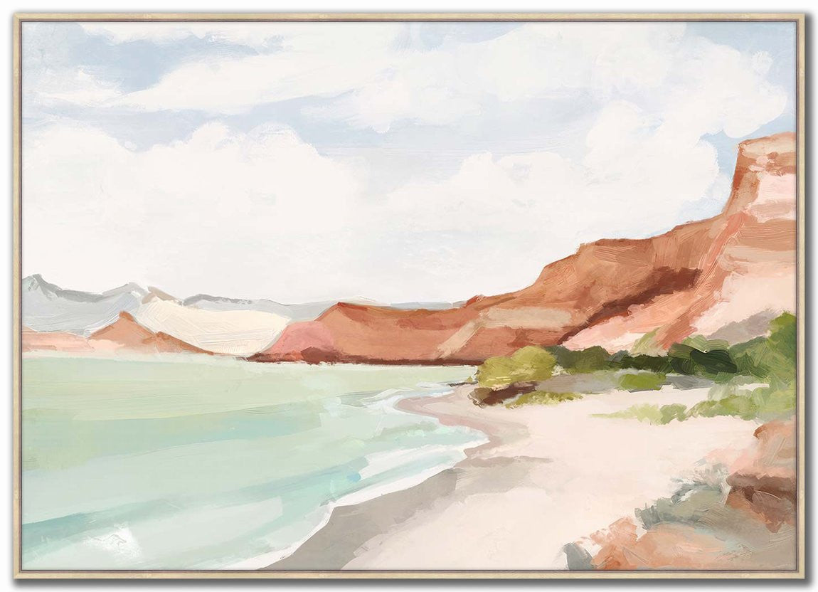 Canyon Shoreline Wall Art - Multi-Colour - 40 X 55