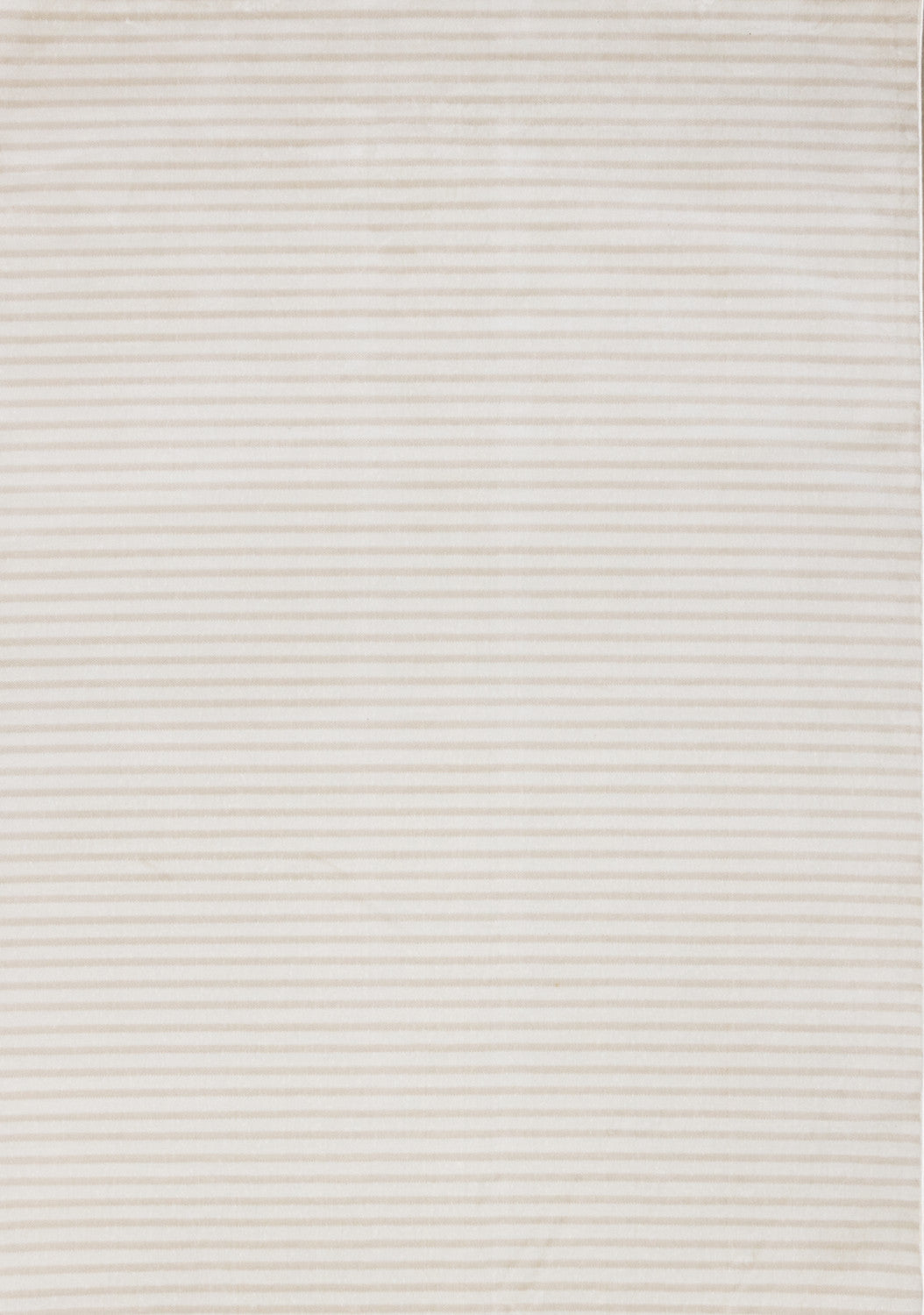 Machine Washable Modern Stripes Area Rug - Cream Beige - 8' X 11'