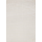 Machine Washable Modern Stripes Area Rug - Cream Beige - 8' X 11'