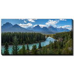 Glacier Valley Wall Art - Green/Blue - 10 X 20