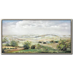Pastoral Peace Wall Art - Green/White - 28 X 56