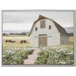 Daisyfield Dreams Wall Art - Green/Neutral - 30 X 40