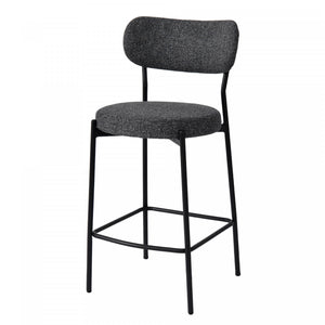Eldra Counter Stool - Dark Grey - Set of Two