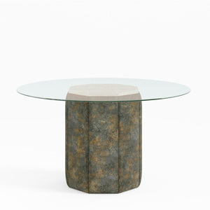 Sundre 54" Dining Table - Oxidised Metal