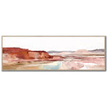 Painted Reflections Wall Art - Red - 20 X 60