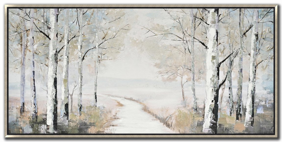 Morning Walk Wall Art - Neutral - 28 X 56