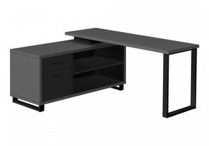 Runo Desk - Modern Grey