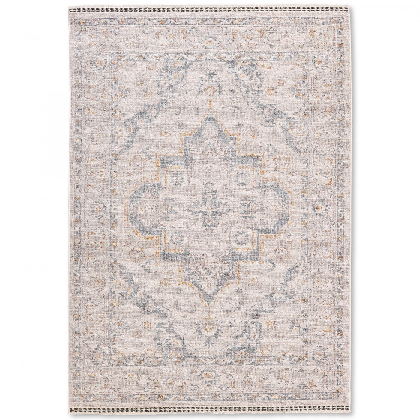 Poetic Traditional Rug - 9' x 12' - Antique White/Brown