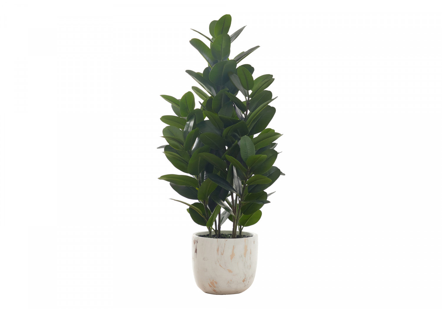 31" Garcinia Tree With 7" Marble-look Pot - Green
