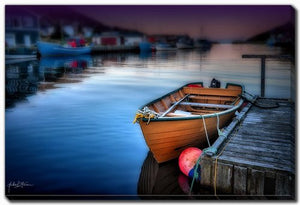 Tethered at Twilight Art - Blue - 38 X 60