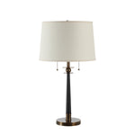 Noe Table Lamp - Dark Antique Brass/Matte Black