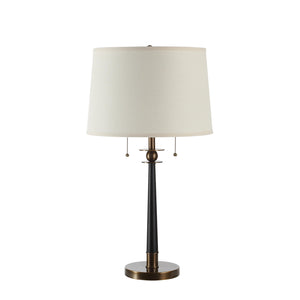Noe Table Lamp - Dark Antique Brass/Matte Black
