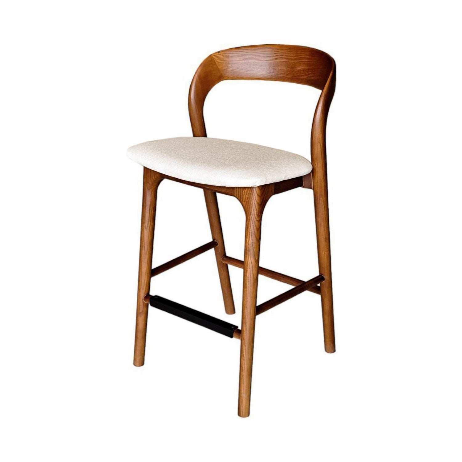 Brivonne Counter Stool - Walnut Frame