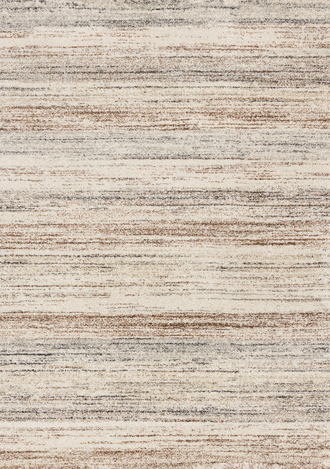 Marquee Soft Contemporary Area Rug - Cream Rust - 8' X 11'