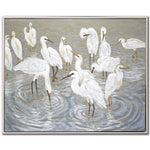 Wading Grace Wall Art - White/Grey - 40 X 50