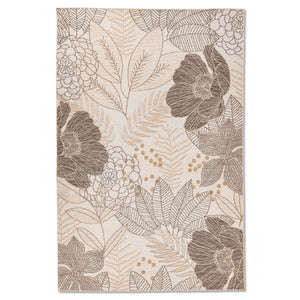 Marbella Floral Outdoor Rug - 8' x 10' - Brown