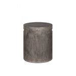 Gavrin Round Side Table With Handle - Dark Grey