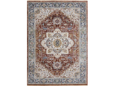 Macie Traditional Area Rug - Red Cream - 8' X 11'