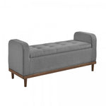 Elayne Ottoman Bench - Grey