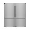 Forno Milano 62" Stainless Steel 2-piece Freestanding Dual Bottom Freezer Refrigerator (34.4 Cu. Ft.) - FFFFD1787-60S