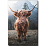Highland at Dusk Wall Art - Brown - 22 X 28
