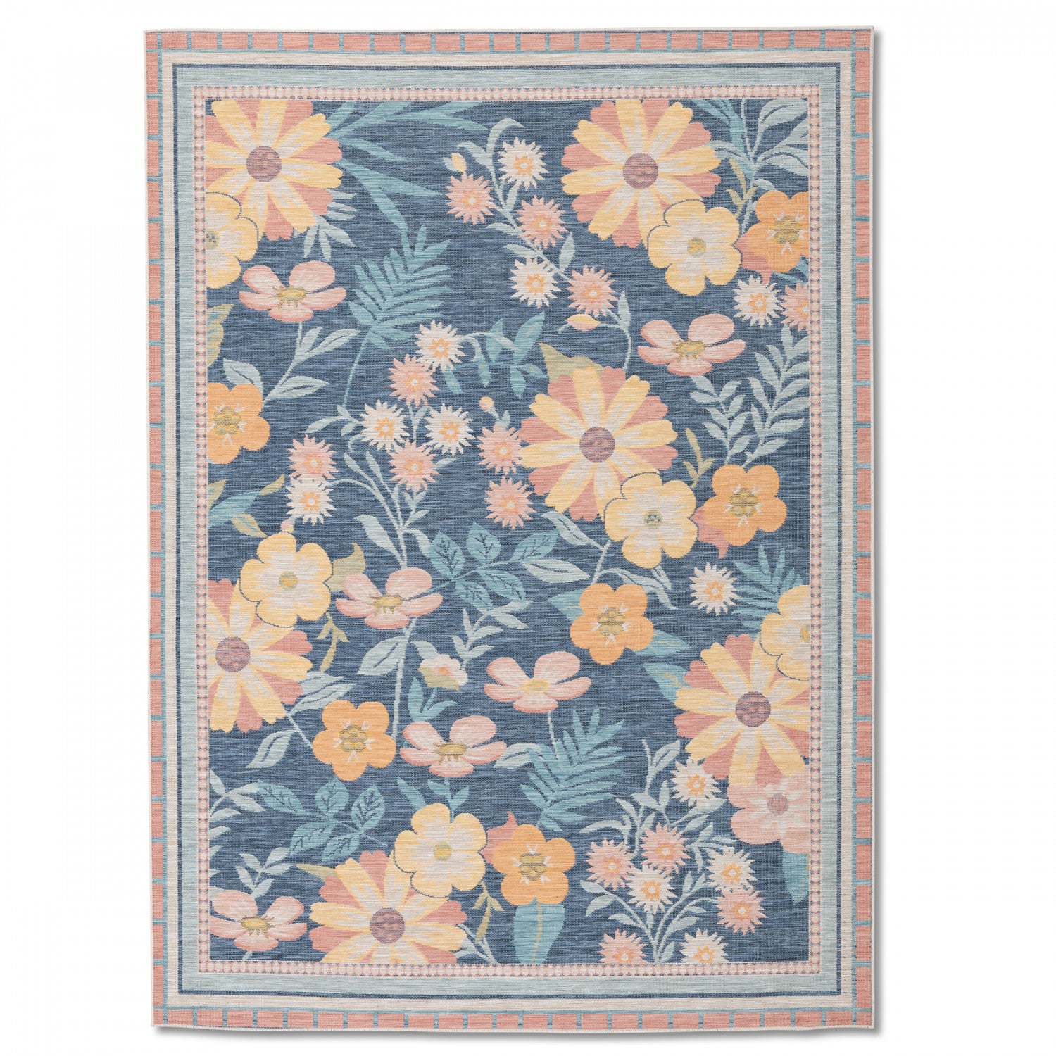 Marbella Floral Outdoor Rug - 8' x 10' - Multi-Colour
