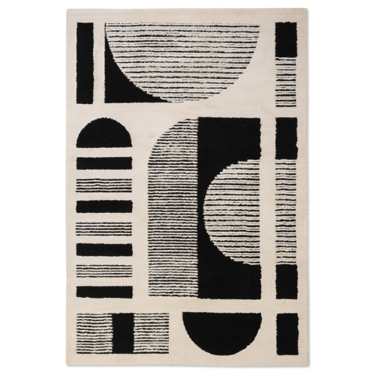 Sherpa Shapes Rug - 6' x 9' - White