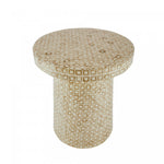 Destiny Side Table - White/Gold