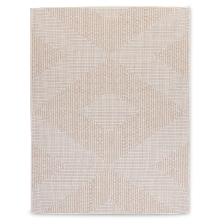Cabana Diamonds Indoor/Outdoor Rug - 5' x 7' - Beige