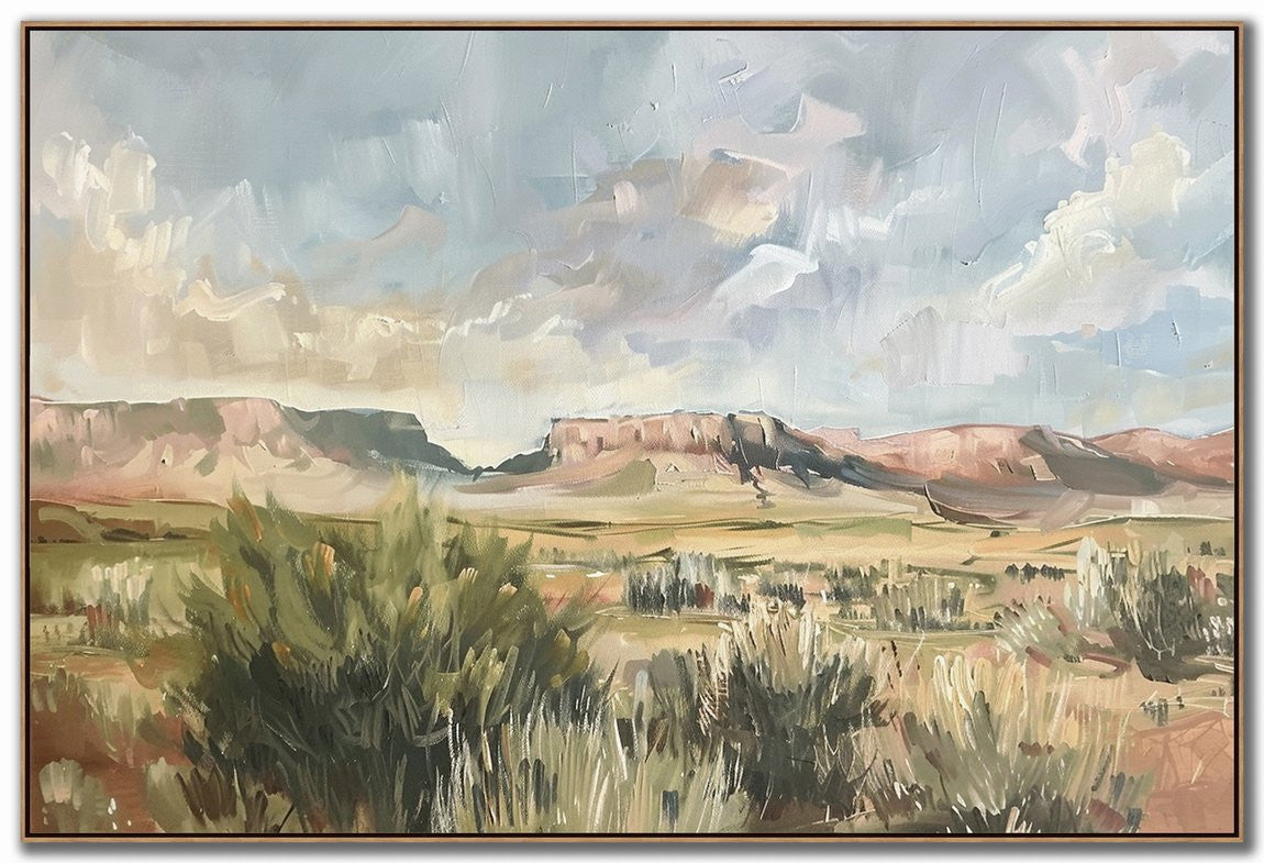 Echoes of the Plateau Wall Art - Green - 32 X 48