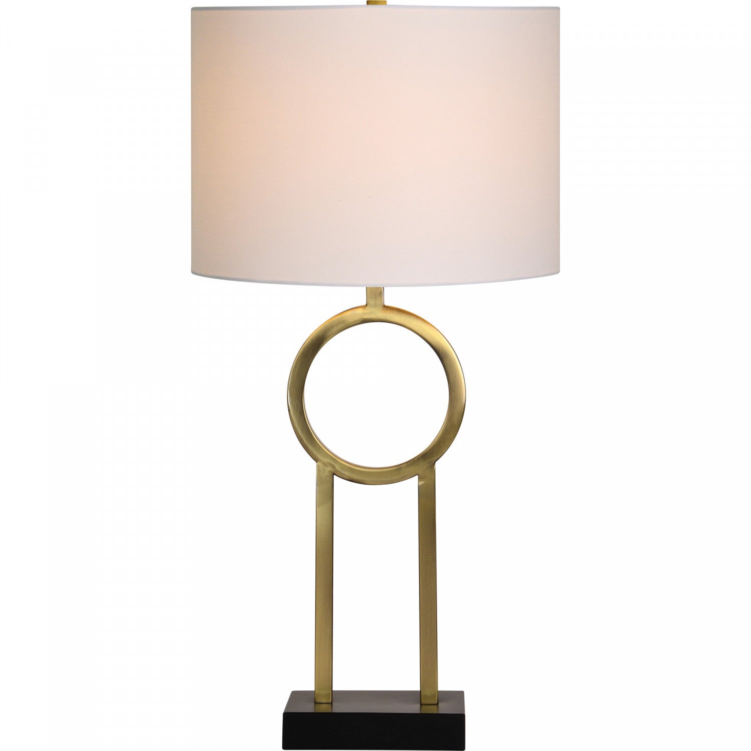 Lington Table Lamp - Plated Antique Brass/Black - Set of Two