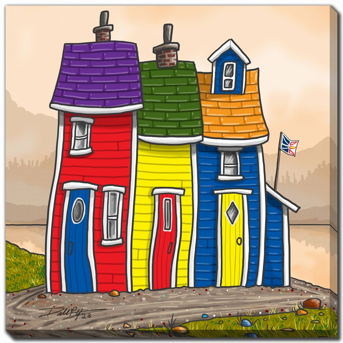 Standing Tall Wall Art - Multi-Colour - 30 X 30