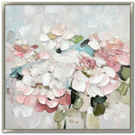 Delicate Boldness Wall Art - White/Pink - 36 X 36