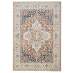 Salsa Medallion Outdoor Rug - 6' x 9' - Orange/Blue