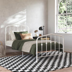 Novogratz Bushwick Metal Platform Twin Bed - Off White