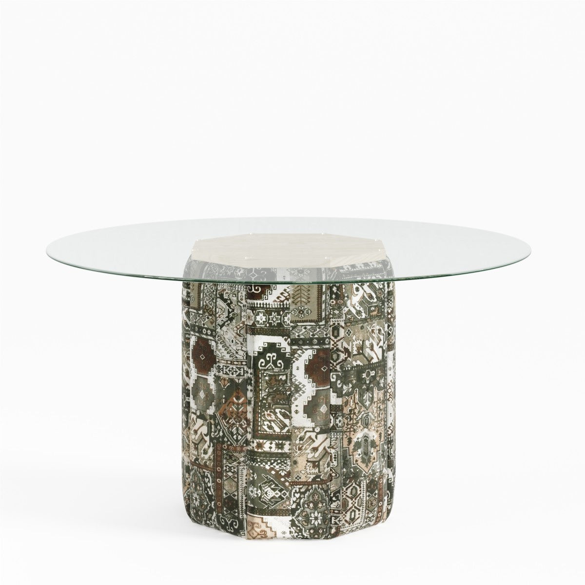 Sundre 54" Round Dining Table - Deja Khaki