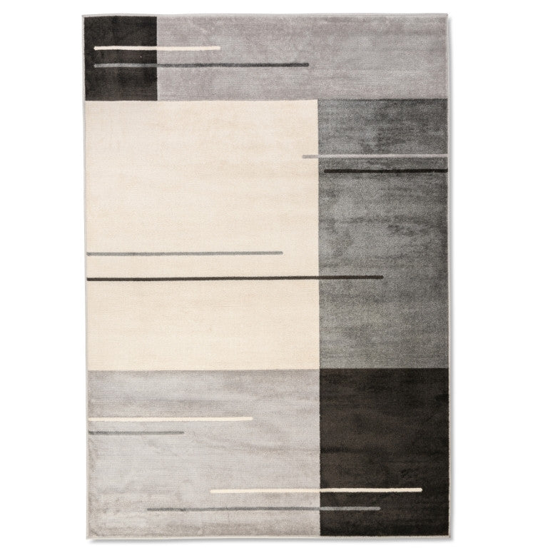 Urbane Modern Rug - 6' x 9' - Grey/Black