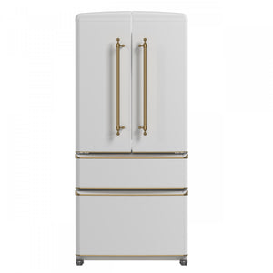 Forno Luigi White French Door Refrigerator (18 Cu. Ft.) - FFFFD1791-33WHT