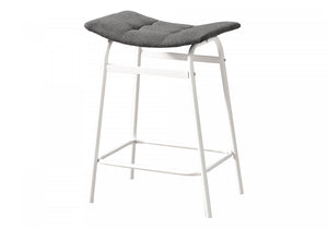 Baffin Counter Stool - White/Grey - Set Of Two