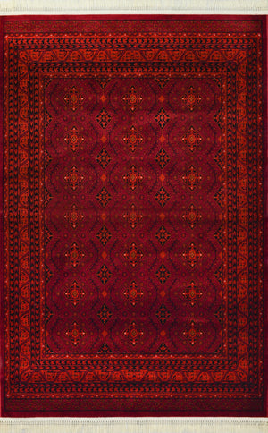 Persia Geometric Rug - 5' x 8' - Red