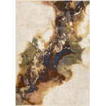 Micah Modern Galaxy Area Rug - Cream Grey Blue - 8' X 11'