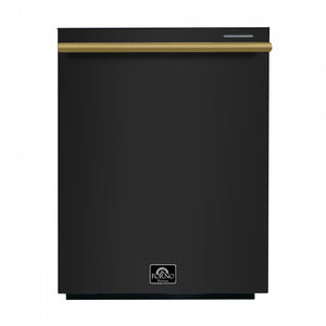 Forno Pozzo Black Built-in Top Control Dishwasher (49 dBa) - FDWBI8067-24BLK