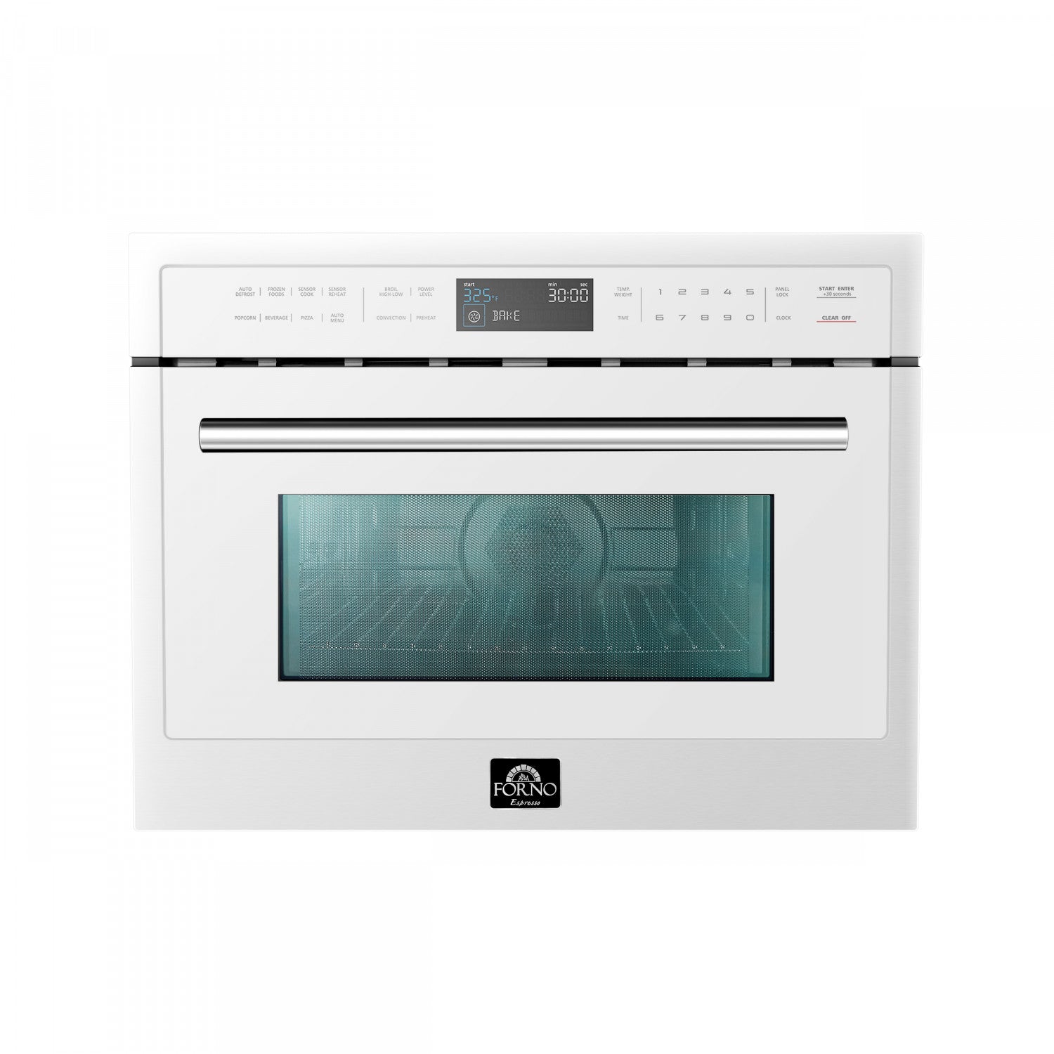 Forno Oliena White 24" Built-In Microwave Convection Oven (1.6 Cu. Ft.) - FMWDR3093-24WHT